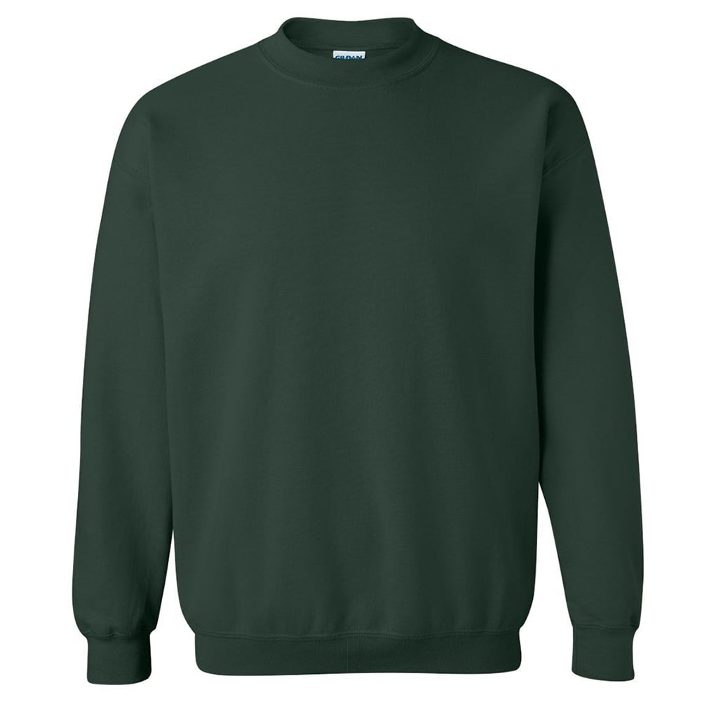 Gildan - Gildan Men's 1800 Long Sleeve Heavy Blend Crew Neck Pullover ...