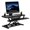 Black, variant on VersaDesk Power Pro Electric Standing Desk Converter - Mdf & Metal, Height Adjustable Sit-Stand Riser with Keyboard Tray, Push Button | Black, 36"x24"