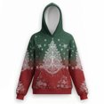 thumbnail image 3 of Christmas Clothes Womens Long Sleeve Oversized Graphic Hoodie Xmas Tree Printed Pullover Sweatshirts Loose Tops (2XL, Army Green), 3 of 3