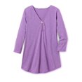 thumbnail image 2 of Woman Within Plus Size Three-Quarter Sleeve Zipper Tunic, 2 of 5