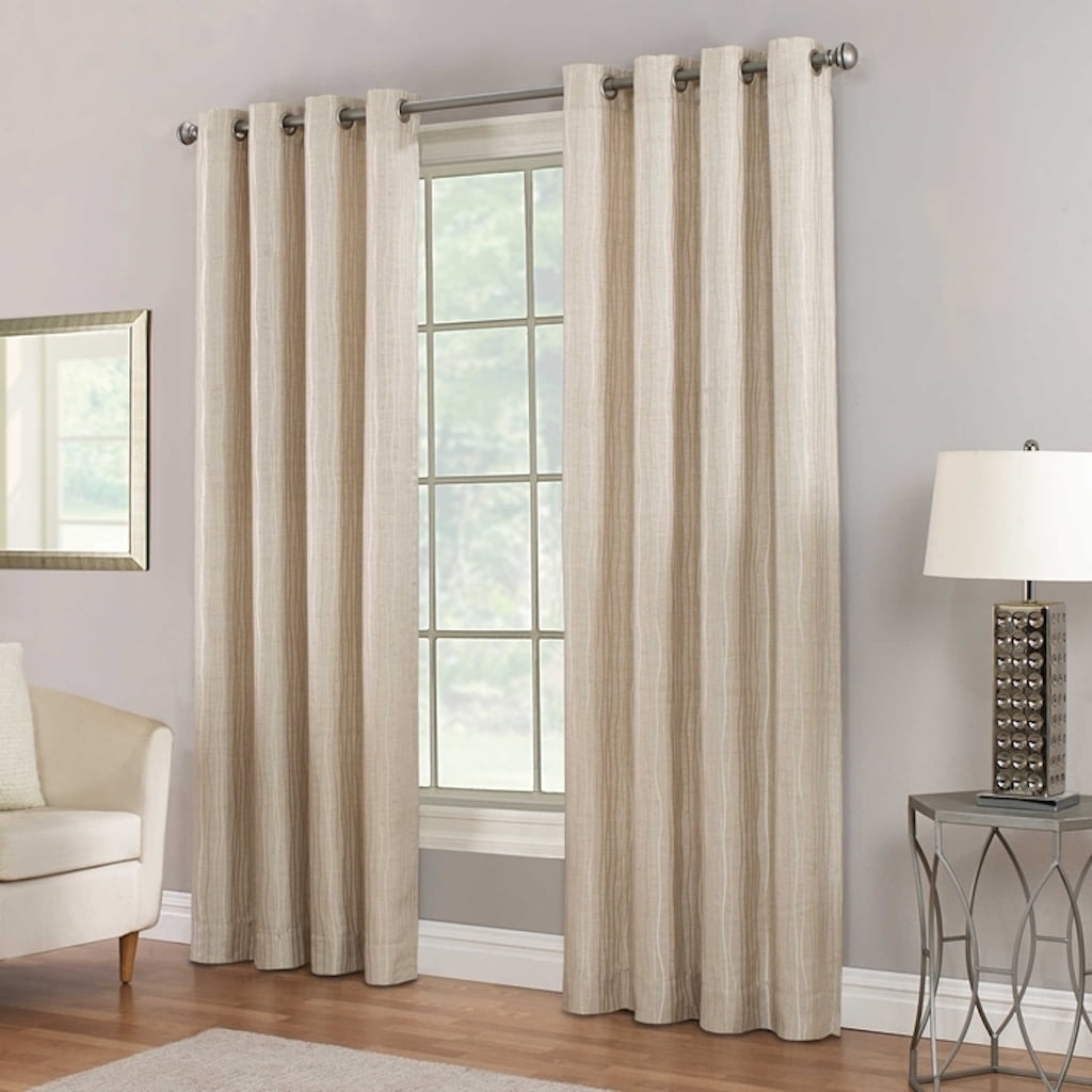 Waterfall 95-Inch Grommet Top Window Curtain Panel in ...