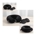 thumbnail image 3 of Cómodo Cojín Para El Cuello  Bloosom Almohada De Espuma Viscoelástica Negro, 3 of 4