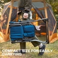 thumbnail image 6 of EVER ADVANCED Portable Tall Folding Camping Chair, 30.7" Seat Height Directors Chair High with Side Table, Foldable Chair for Makeup Artist, Craft Show, Supports 350 lbs, Blue, 6 of 7