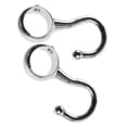 thumbnail image 4 of CRAFTHROU 2Set Round Tube Positioning Hooks Silver Zinc Alloy For Easy Gadgetx Rods Hooks Home, 4 of 8