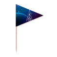 thumbnail image 1 of Starry Sky Totem Geometry Alien Toothpick Triangle Cupcake Toppers Flag, 1 of 3