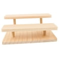 thumbnail image 4 of OUNONA Wooden Display Rack Desktop Display Stand Double-layer Wood Display Stand for Collection Sunglasses, 4 of 8