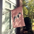 thumbnail image 2 of Carolines Treasures BB7912CHF Cyldesdale Horse Pink Check Canvas House Flag, 2 of 4