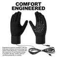 thumbnail image 3 of Gants Chauffants pour Hommes Femmes Rechargeables par USB Réglages de Chaleur Chauffe-Mains pour Moto Ski Golf Randonnée, 3 of 5