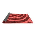 thumbnail image 2 of Ahgly Company Indoor Round Abstract Red Modern Area Rugs, 6' Round, 2 of 4