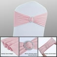 thumbnail image 4 of 20 piezas bandas para sillas, lazos, funda elástica para silla con hebilla deslizante para decoración de banquete de recepción de fiesta de boda, 4 of 6