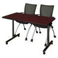 thumbnail image 4 of Regency 60" x 24" Kobe Mobile Training Table- Beige & 2 Apprentice Chairs- Black, 4 of 7