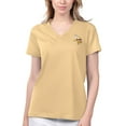 thumbnail image 2 of Women's Margaritaville Gold Minnesota Vikings Game Time V-Neck T-Shirt, 2 of 2