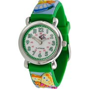 Girls' Butterfly Design Watch, Silicone Strap