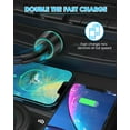 thumbnail image 3 of Juyafio 18W Car Charger Adapter with 30W PD USB-C & QC3.0 Dual Port for iPhone, Samsung, Motorola, OnePlus, Google, 3 of 11
