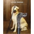 thumbnail image 2 of Bronze Dog Head Luxury Decorative Walking Stick Canes For Men Fashion Elegant Walking Cane Man Vintage Hand Walking Stick, 2 of 5