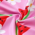 thumbnail image 6 of JUMEYU Baby Smocked Romper Baby Girl Clothes Infant Outfit Summer Romper Jumpsuit Overall Skirt Clothing Set 0 3 6 9 12 18 24 Months (Hot Pink,3-4 Years), 6 of 9