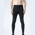 thumbnail image 3 of Ceisia Men's Trendy Solid Color Gift Thickened Full Length Yoga Leggings with Waist Pockets for Fitness Training, 3 of 7