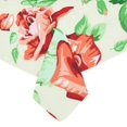 thumbnail image 2 of BSDHOME Red Roses Vintage Floral Cotton Linen Tablecloth 52x70 inches Tablecover Desk Table Cloth For Dining Room, Tea Table, Picnics, Parties, 2 of 4