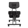 thumbnail image 6 of Bowery Hill Modern Steel Metal/Fabric Kneeling Chair with Wheels in Black, 6 of 10
