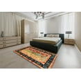 thumbnail image 4 of Ahgly Company Indoor Rectangle Contemporary Saffron Red CON3090X Area Rugs, 2' x 3', 4 of 6