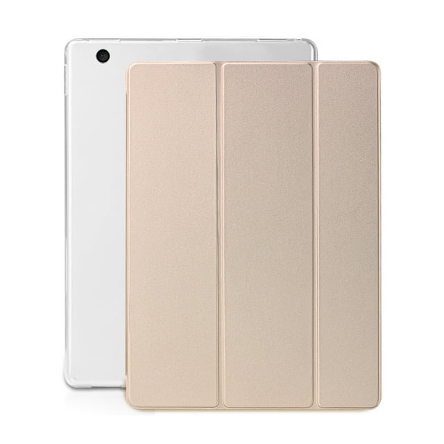 Tablet Case For iPad 2 3 4 Cover PU Leather Tri-fold Case For iPad 2th 3th 4th Generation Smart Cover For iPad2 iPad3 iPad4 Case Gold iPad 4th Generation