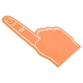 thumbnail image 3 of Uxcell Giant Foam Finger 18 Inch, EVA DIY Blank Foam Hand Cheerleading Fingers for Celebration Sports Games Party, Orange, 3 of 5