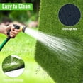 thumbnail image 5 of Goasis Lawn Extra Thick Artificial Grass Turf Indoor Outdoor Synthetic Grass Rug, 12' x 39', Green, 5 of 7
