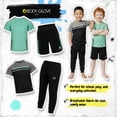 thumbnail image 4 of Body Glove Clothes Boys’ 4-Piece Active Outfit Set – Includes 2 Graphic Tees, Jogger Pants & Shorts, Durable Everyday Clothing for Toddler to Big Boys Sizes (2T-12), 4 of 8