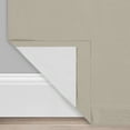 thumbnail image 2 of Eclipse Nora Solid Absolute Zero 100% Blackout Rod Pocket Single Window Curtain Panel, Linen Beige, 50 x 108, 2 of 2