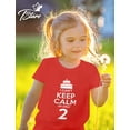 thumbnail image 4 of Tstars 2nd Birthday Gift Boy Unisex Can't Keep Calm I'm Two Birthday Cake 2 Year Old Birthday Party Kids T Shirt, 4 of 5