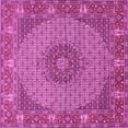 thumbnail image 1 of Ahgly Company Indoor Square Medallion Pink Traditional Area Rugs, 3' Square, 1 of 4