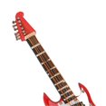 thumbnail image 2 of Wooden Miniature Electric Guitar Brooch Exquisite Lifelike Mini Red Electric Guitar Musical Brooch for Music Lover, 2 of 5