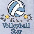 thumbnail image 2 of CafePress - 2 Volleyballfutureblue - Cute Infant Baby Football Bodysuit, 2 of 3
