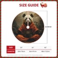 thumbnail image 3 of Daiia Jungle Meditating Panda Drawing Merry Christmas Tree Skirt , Xmas Large Lace-up Tree Skirt, Santa Snowflakes Rustic Home Decorations New Year Party Farmhouse Decor-30", 3 of 7