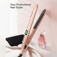 thumbnail image 5 of KIPOZI Nano Negative Ion Flat Iron, Anti-Static Hair Straightener with 1 inch Floating Titanium Plates, Champagne Gold, 5 of 8