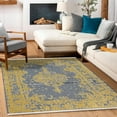 thumbnail image 4 of Yellow Medallion Area Rugs for Living Room Washable Rugs Boho Moroccan Area Rug Soft Neutral Geometric Bohemian Carpet Distressed Indoor Rug for Bedroom Dining Room Office Foldable Nonslip Rug, 4 of 9