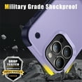 thumbnail image 2 of ELEHOLD for iPhone 14 Plus, Rugged Shockproof Hard PC Case,With Built-in Foldable Invisible Kickstand Heavy Duty Case Cover, lightpurple, 2 of 7