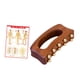 thumbnail image 4 of Herramienta de masaje de madera manual con 10 puntas de latón, profesional, versátil, de bolsillo, Gua Sha sin gráfico de puntos de acupuntura, 4 of 8