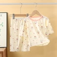 thumbnail image 2 of KPOPLK Baby Infant Girls Pajama Set 6M-7T Kids Cute Toddler Snug fit Pjs Cotton Sleepwear(2-3 Years,Watermelon Red), 2 of 4