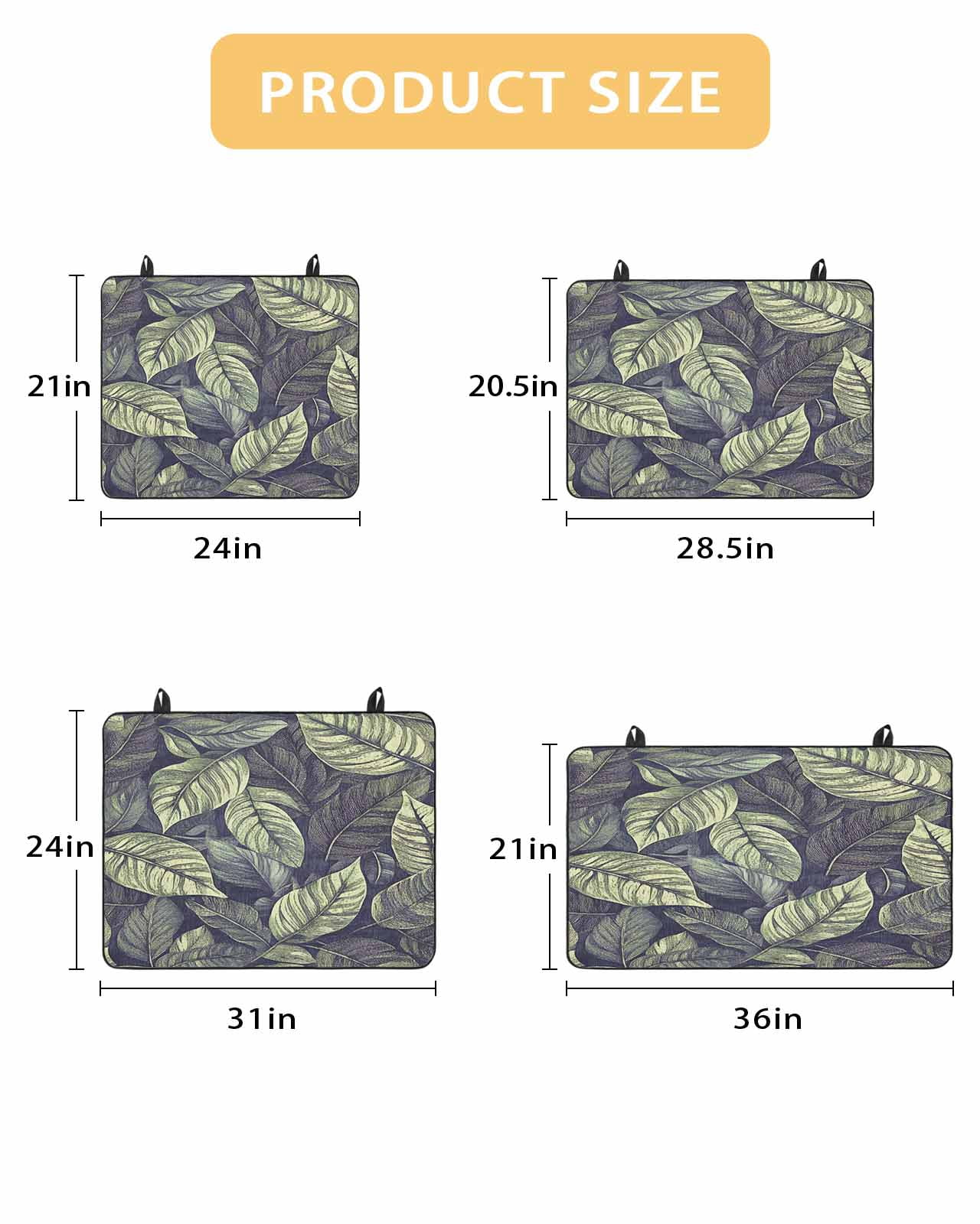 nqOlkjepod Large Induction Cooktop Protector Mat 36"x21", Summer Leaves Stove Top Covers for Electric Stove, Green Natural Tropical Palm Plants Leaf Stove Burner Cover Mats, Glass Top Stove Cover