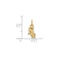 thumbnail image 2 of Auriga Fine Jewelry 14K Yellow Gold Script Extra Pendant for Women (L-15 mm, W-7 mm), 2 of 4