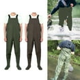 thumbnail image 3 of Booty pants chest length nylon oversize fishing suit fishing pants, 3 of 10