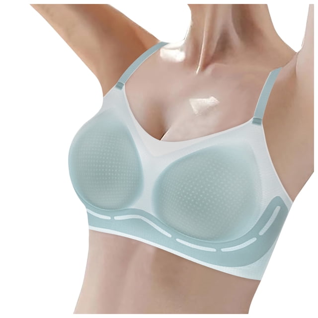 Sujetador ultrafino sin costuras para mujer - Sujetador suave, copa semirrígida - Ropa de diario/para estar por casa - M-XXL