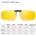 thumbnail image 7 of TOP-MAX Clip-on Polarized Sunglasses, Night Driving Glasses Clip, UV400 Protection Anti Glare (2pcs, Medium-Yellow), 7 of 7