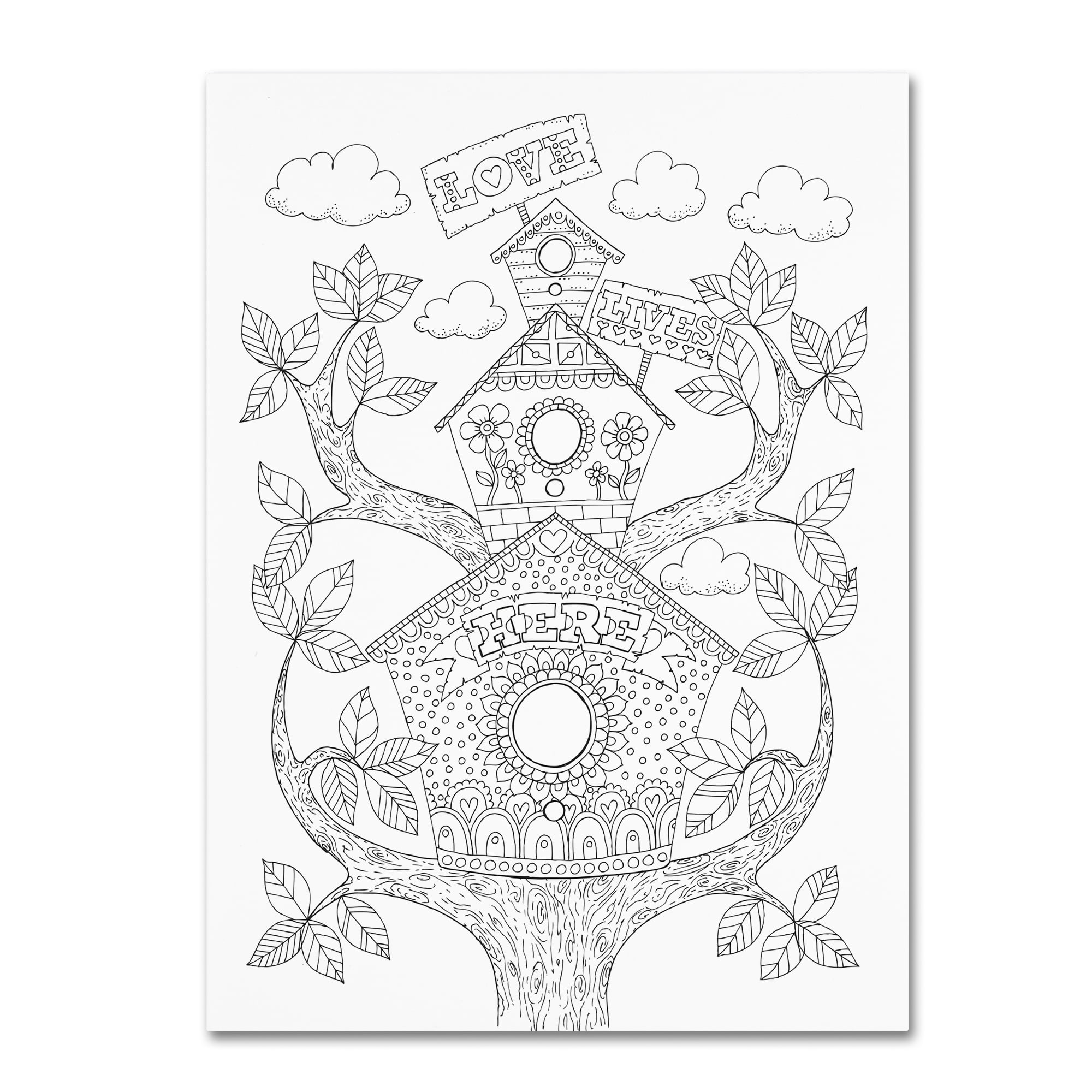 Trademark Fine Art "Letters and Words 12" Canvas Art by Hello Angel