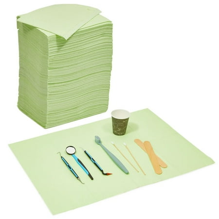 

125x Disposable Dental Bibs Tattoo Tray Nail Chair Bed Paper Covers 13 x 18 Inch