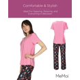 thumbnail image 5 of MeMoi Women's Sweater Cats Two Piece PJ Set in a Bag - Womens - Female, XL, Black, 5 of 7