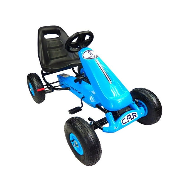 Go Kart a Pedales The Baby Shop - EBPMONT04 con llantas de aire Azul -