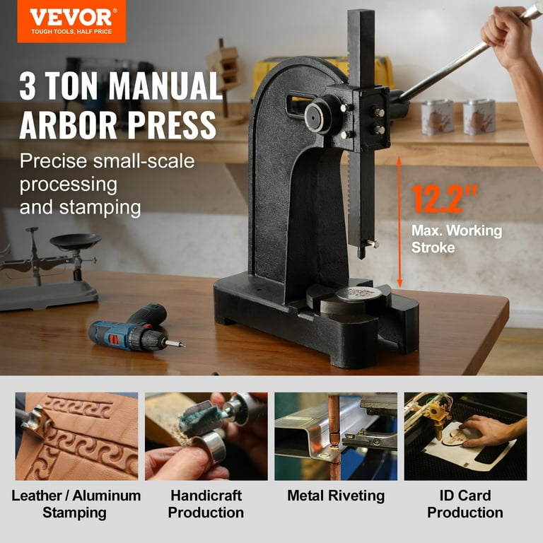 Jewelry Arbor Stamping Press - 1/2 or 1 ton Arbor Press