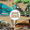 thumbnail image 6 of NEWEEN Waterproof Sun Shade Sail Triangle UV Block Sunshade for Backyard Yard Deck Patio Garden Outdoor Activities and Facility(Sand,10'x10'x10'), 6 of 6